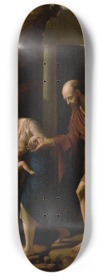 Adriaen van der Werff - The Flight into Egypt 8.25 inch art skate deck