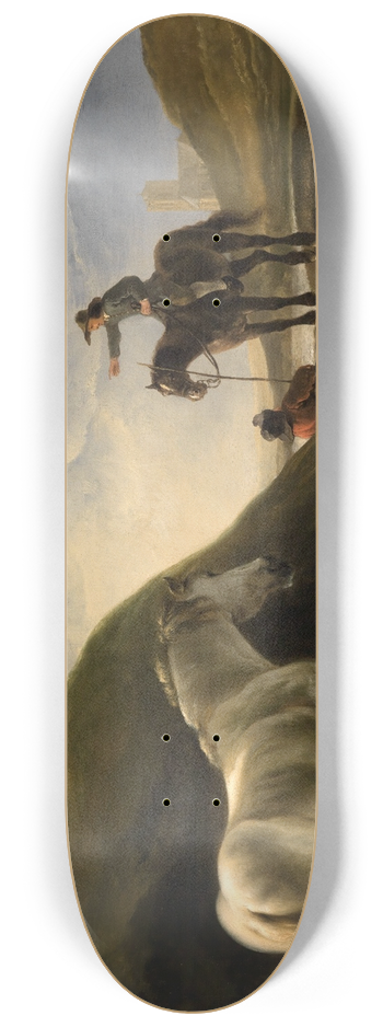 Aelbert Cuyp - Dnenlandschaft mit Grauschimmel 8.25 inch art skate deck