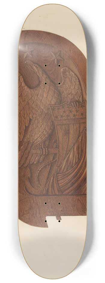 Albert Rudin - Ships Carving 8.25 inch art skate deck