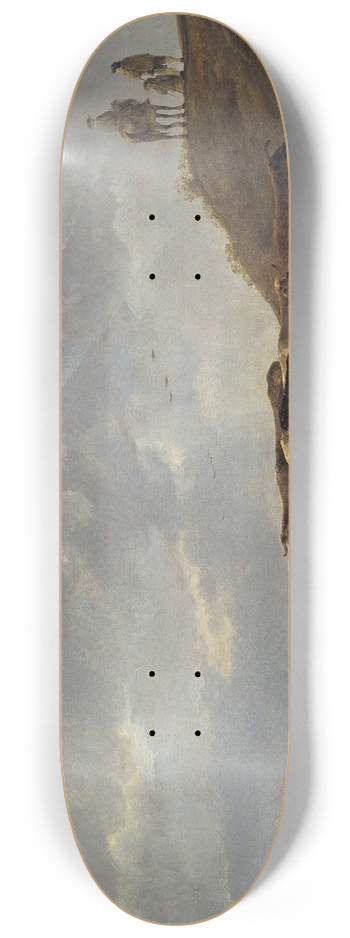 Aelbert Cuyp - River Landscape with Cows 8.25 inch art skate deck
