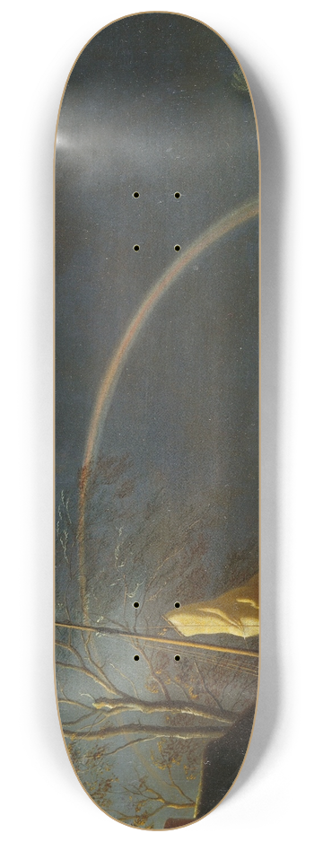After Allart van Everdingen - Waterscape with Rainbow 8.25 inch art skate deck