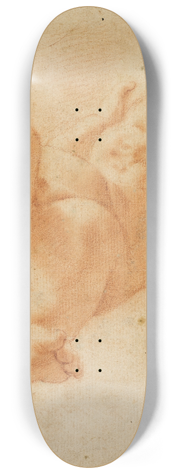 After Correggio - Foreshortened Putto 8.25 inch art skate deck