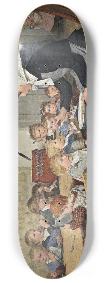 Albert Anker - Die Kinderkrippe I 8.25 inch art skate deck