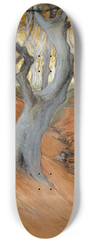 Albert Edelfelt - Beech Forest 8.25 inch art skate deck