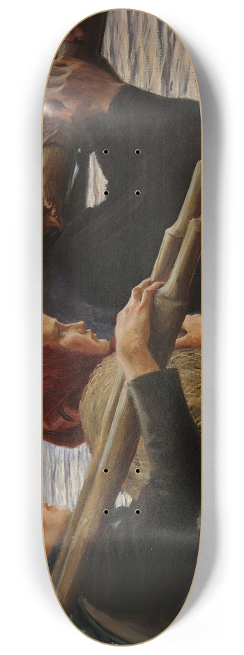 Albert Edelfelt - In The Outer Archipelago 8.25 inch art skate deck