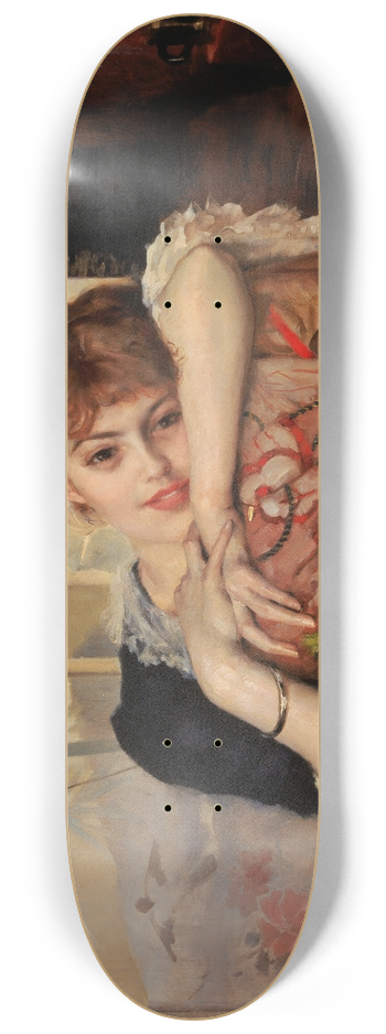 Albert Edelfelt - The Parisienne (Virginie) 8.25 inch art skate deck