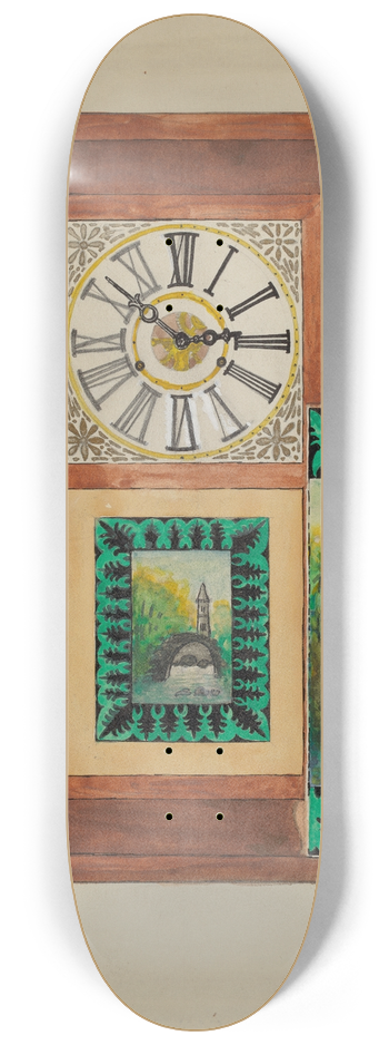 Albert Eyth - Clock 8.25 inch art skate deck