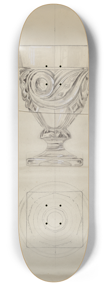 Albert Eyth - Lidded Compote 8.25 inch art skate deck