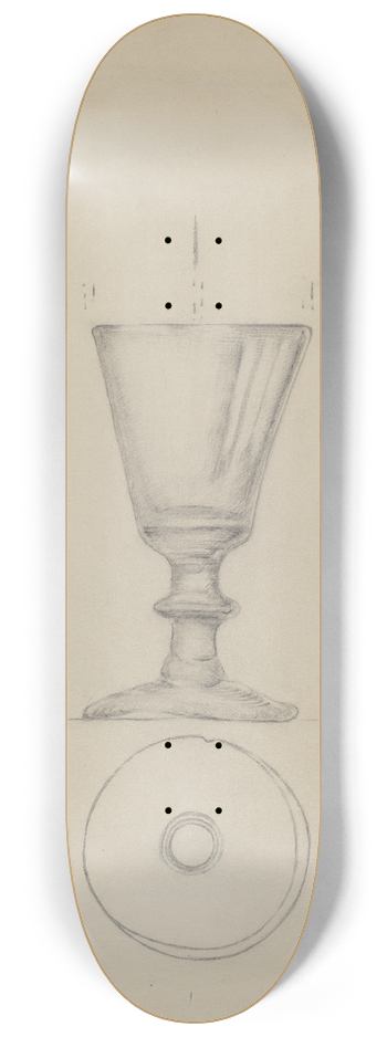 Albert Eyth - Wine Glass 8.25 inch art skate deck