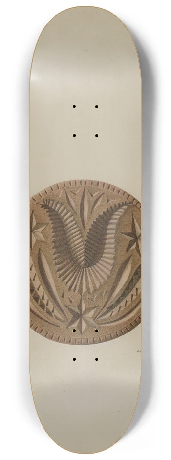 Albert Levone - Pa. German Butter Mold 8.25 inch art skate deck