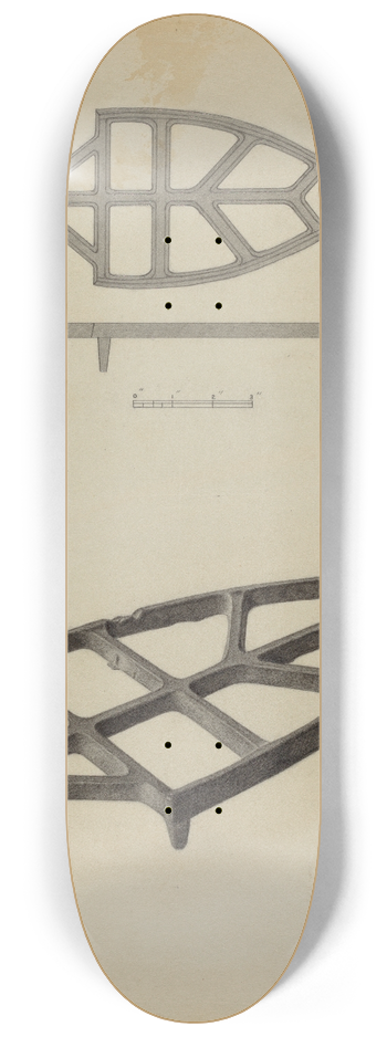 Albert Taxson - Pa. German Flat-iron Holder 8.25 inch art skate deck