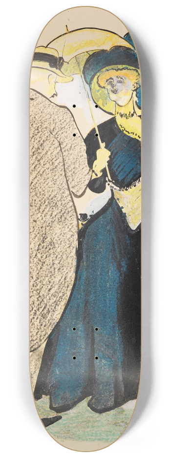 Albert Weisgerber - Feine Gesellschaft 8.25 inch art skate deck