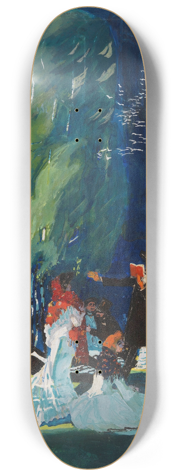 Albert Weisgerber - Im Park 8.25 inch art skate deck