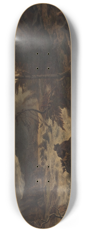 Albert Zimmermann - Gewittersturm im Hochgebirge 8.25 inch art skate deck