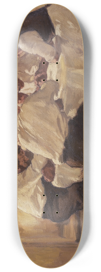 Albin Egger Lienz - Lunch (The Soup, Version II) 8.25 inch art skate deck