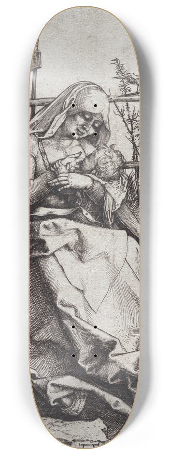 Albrecht Drer - Madonna on a Grassy Bench 8.25 inch art skate deck