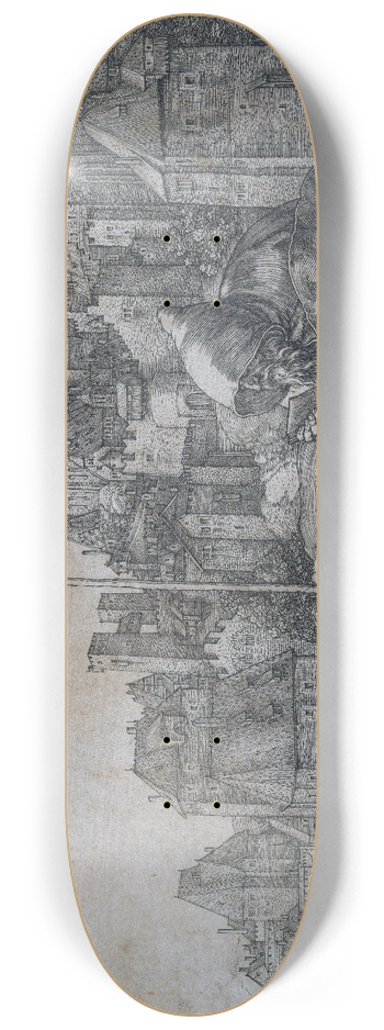 Albrecht Drer - Saint Anthony 8.25 inch art skate deck