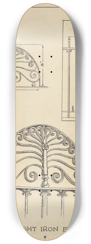 Al Curry - Balcony Railing 8.25 inch art skate deck