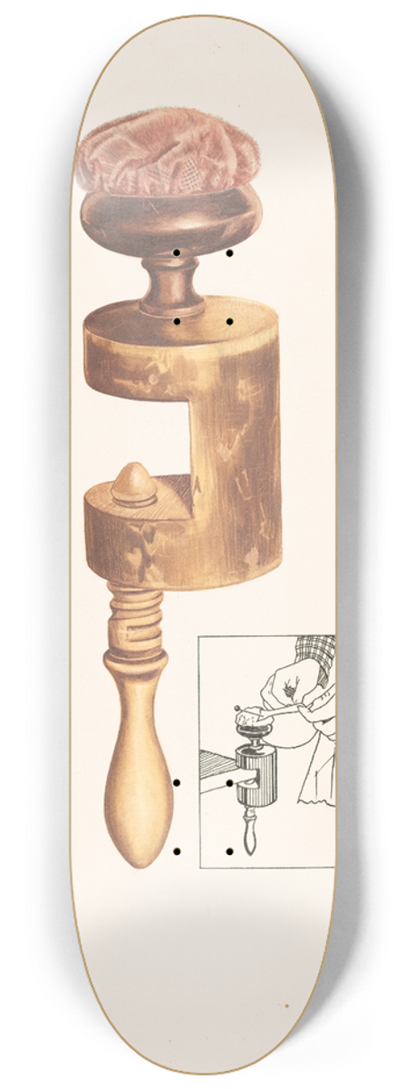 Frank Eiseman - Sewing Screw 8.25 inch art skate deck