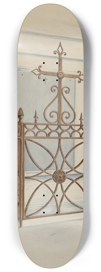 Al Curry - Iron Gate and Fence 8.25 inch art skate deck