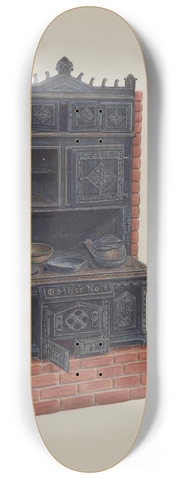 Al Curry - Stove 8.25 inch art skate deck