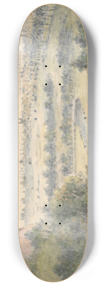 Alexander Jackson Davis - New Haven from EastRock 8.25 inch art skate deck