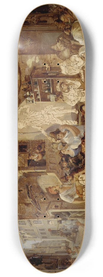 Alexander Laurus - Street View In Rome 8.25 inch art skate deck