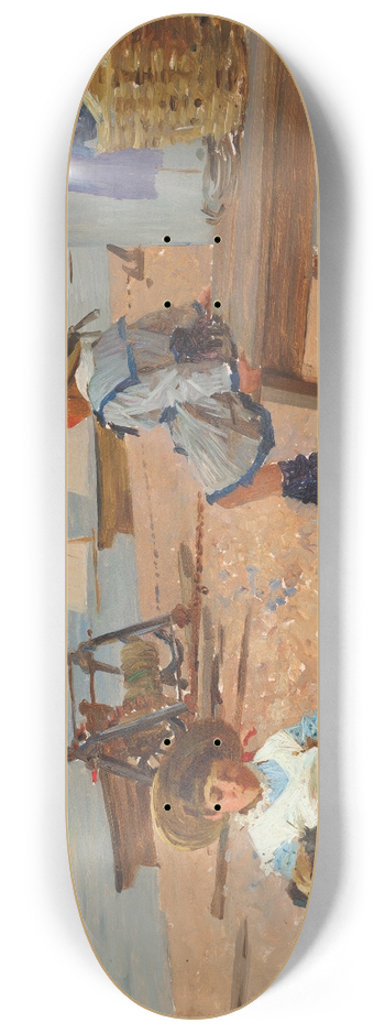 Alexander Mark Rossi - A summers day on the beach 8.25 inch art skate deck
