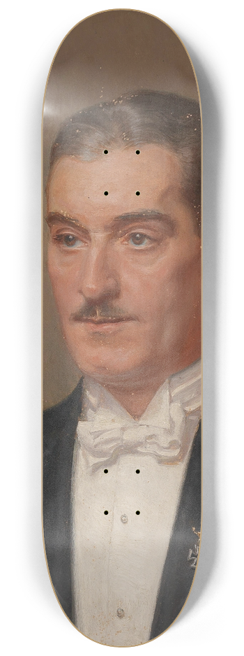 Alexander Pock - Bildnis eines Herrn mit Miniaturkette 8.25 inch art skate deck