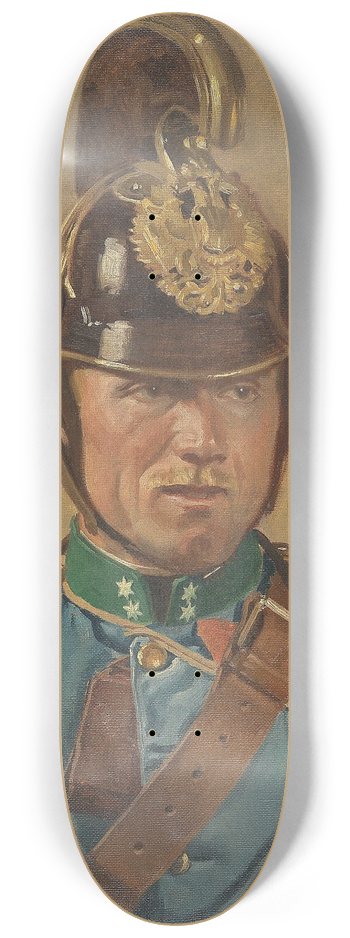 Alexander Pock - Portrt eines Dragonerkorporals 8.25 inch art skate deck