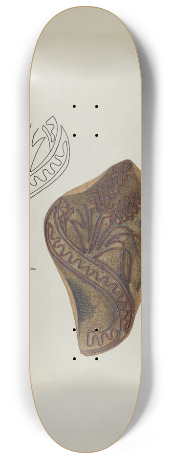 Frank Gray - Calico Printing Blocks 8.25 inch art skate deck