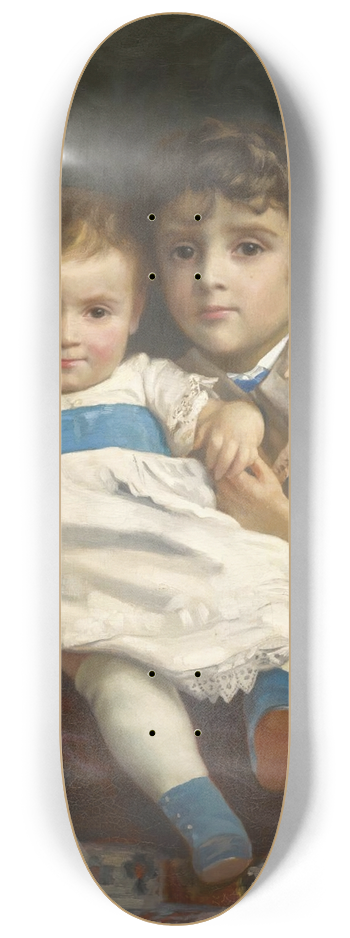 Alexandre-Auguste Hirsch - Camille and Louis 8.25 inch art skate deck