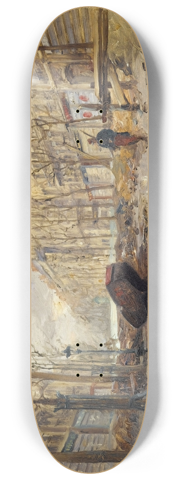 Alexandre Bloch - Le boulevard Haussmann pendant les inondations de 1910 8.25 inch art skate deck