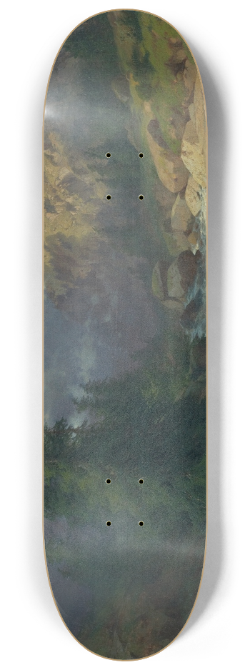 Alexandre Calame - Souvenir Handeck, Stormy Weather 8.25 inch art skate deck