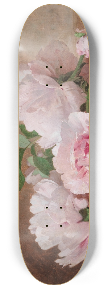 Alexandre Gamba de Preydour - Peonies 8.25 inch art skate deck