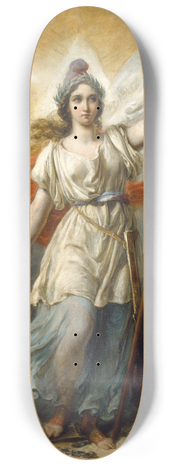 Alexandre Marie Colin - La Rpublique, esquisse pour le concours de 1848 8.25 inch art skate deck