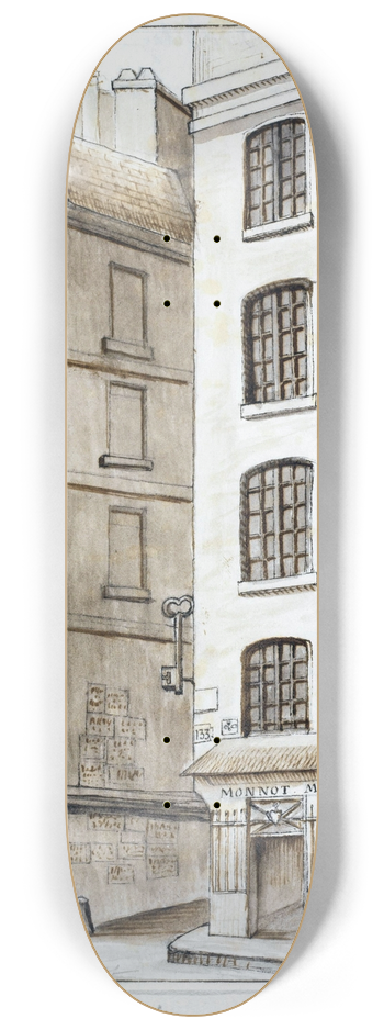 Alfred Bonnardot - Angle des rues Saint-Denis et des Prcheurs 8.25 inch art skate deck