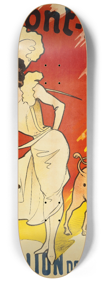 Alfred Choubrac - O Sont-Ils,Fete Du Lion De Belfort 8.25 inch art skate deck