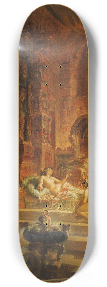 Alfred Choubrac - Scheherazade And The Sultan 8.25 inch art skate deck