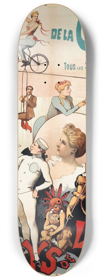 Alfred Choubrac - Theatre De La Gaite 8.25 inch art skate deck