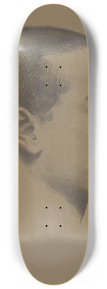 Albert Sterner - Head of a young Negro 8.25 inch art skate deck