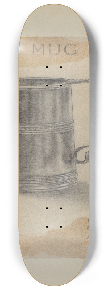 Alfred Nason - Silver Mug 8.25 inch art skate deck