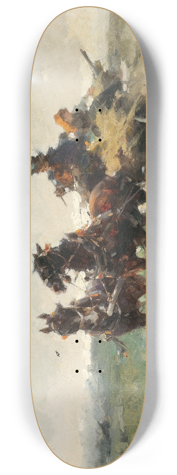 Alfredo Tominz - Returning Home From The Fields 8.25 inch art skate deck