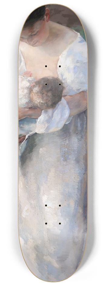 Alfred Philippe Roll - Louise Cattel, wet nurse 8.25 inch art skate deck
