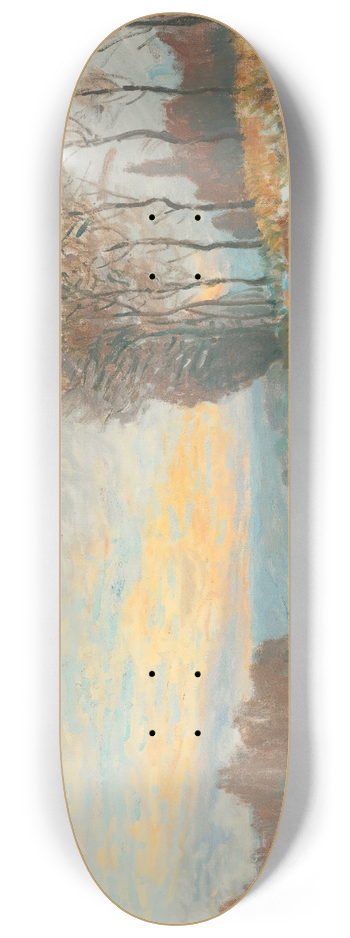 Alfred Sisley - La Seine Prs De Bougival 8.25 inch art skate deck
