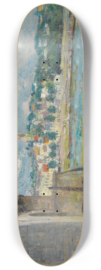 Alfred Sisley - Le Pont De St. Cloud 8.25 inch art skate deck