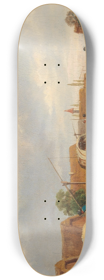 Alfred Steinacker - Ungarisches Dorf 8.25 inch art skate deck