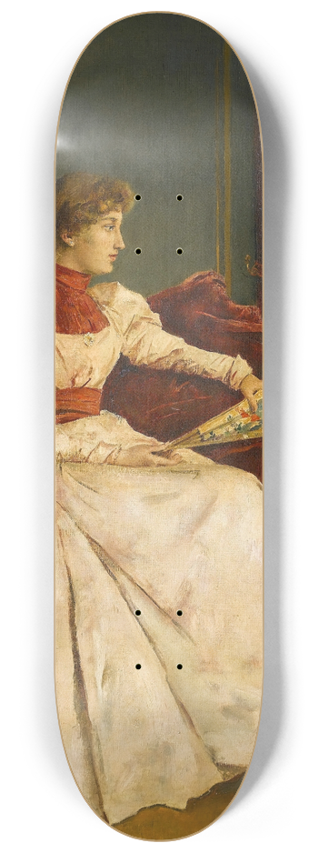 Alfred Stevens - Chez soi 8.25 inch art skate deck