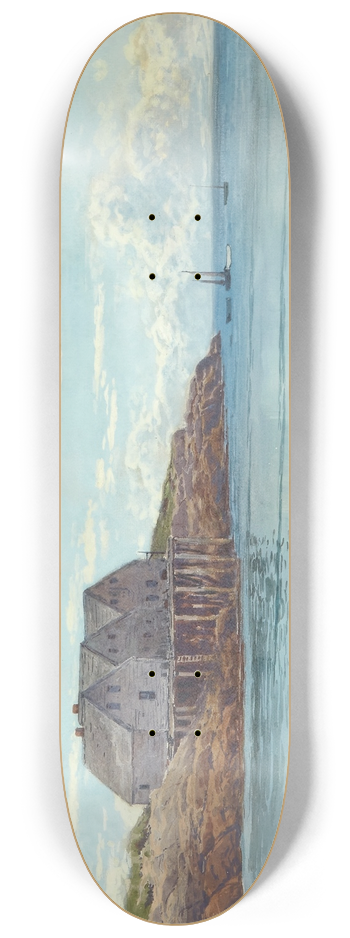 Alfred Thompson Bricher - Coastal View 8.25 inch art skate deck