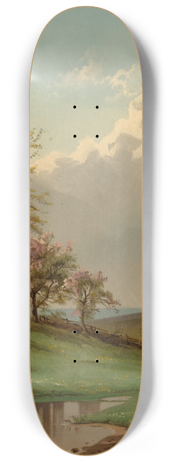 Alfred Thompson Bricher - Spring 8.25 inch art skate deck